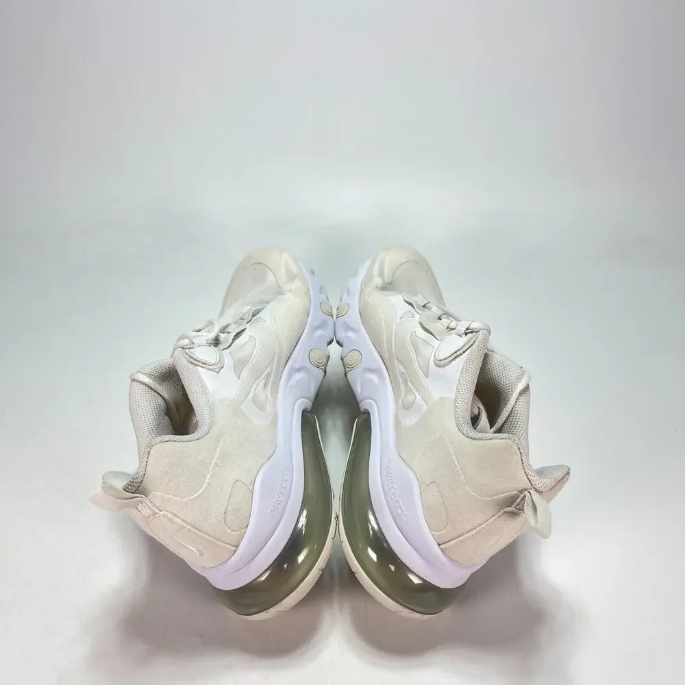 Nike Air Max 270 React White Lifestyle Sneakers Shoes BQ0103-100 Youth Size 7Y